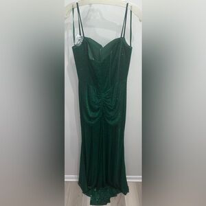 Portia and Scarlett Strapless Green Gown